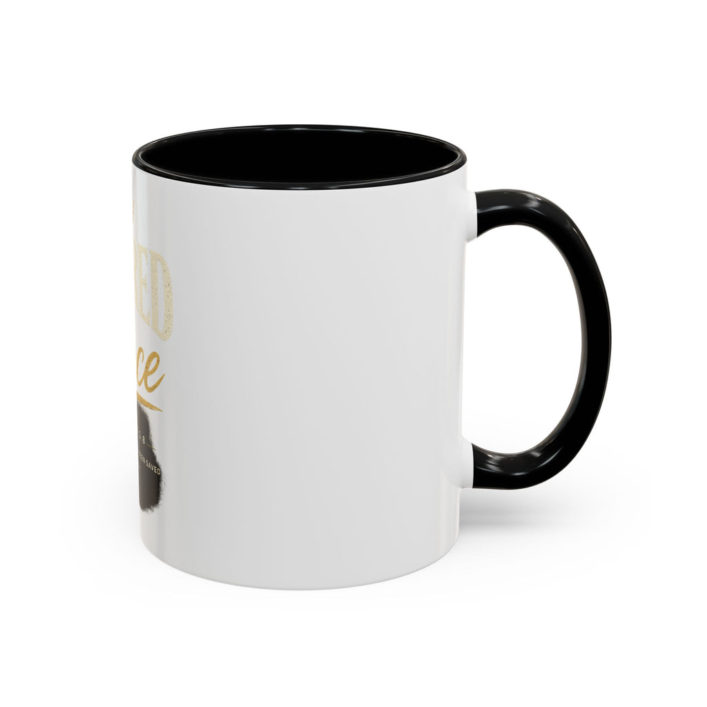 Covered By Grace Ceramic Coffee Mug — Ephesians 2:8 Inspirational Gift