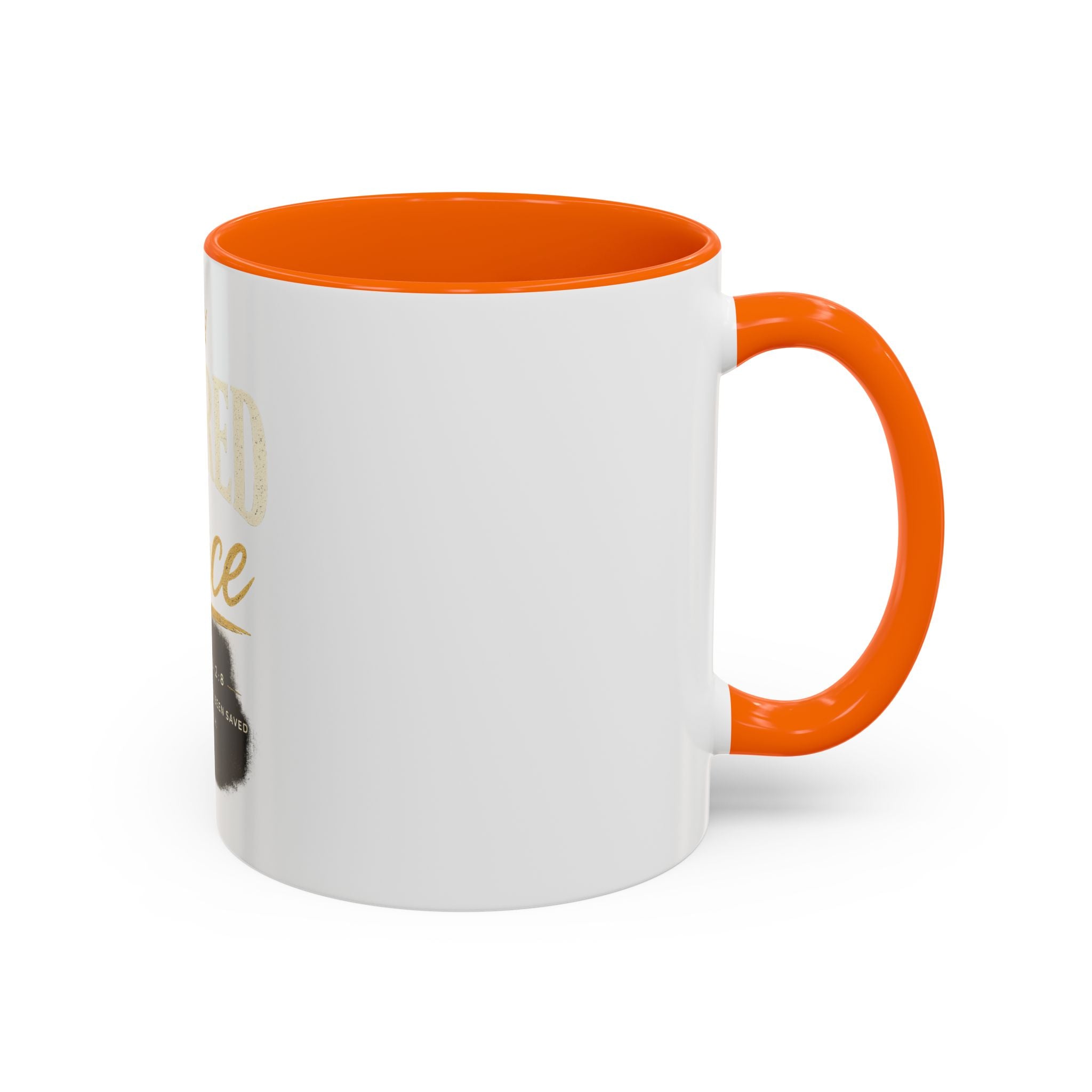 Covered By Grace Ceramic Coffee Mug — Ephesians 2:8 Inspirational Gift