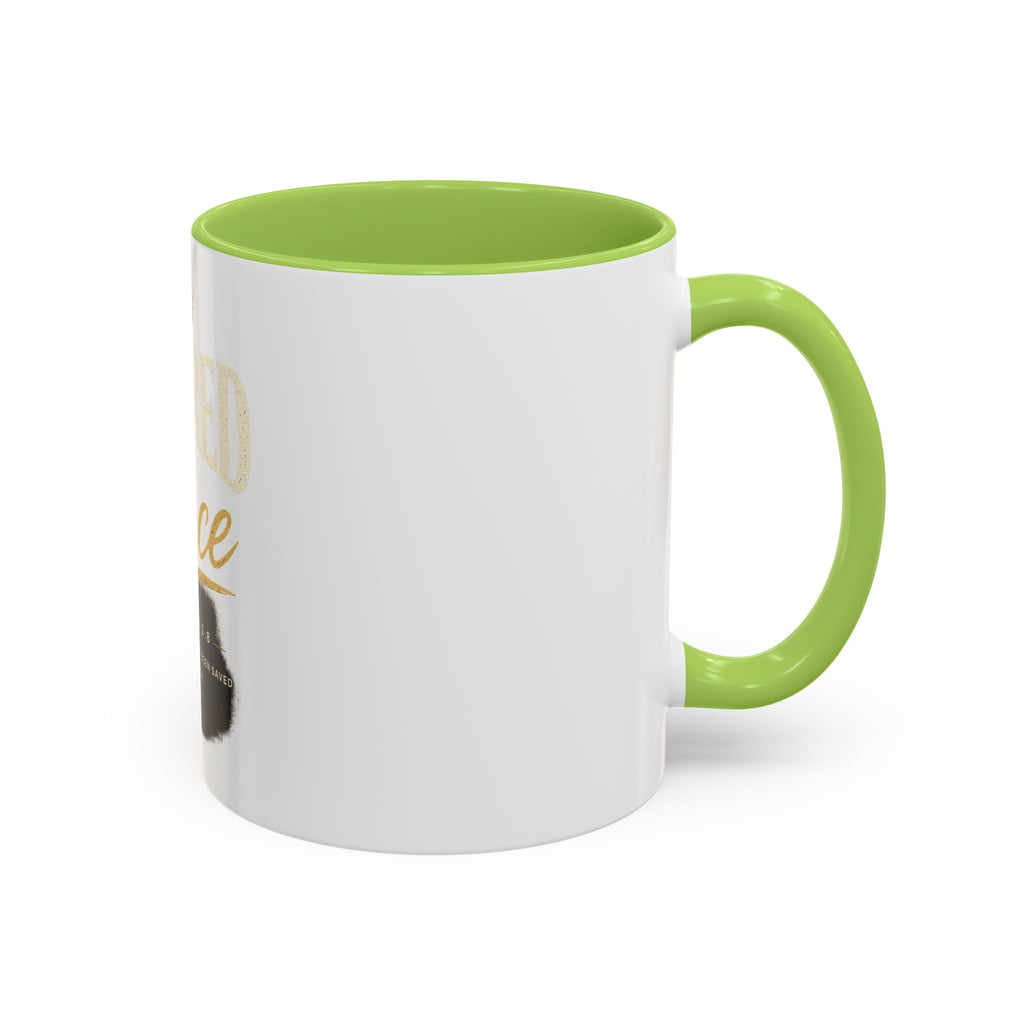 Covered By Grace Ceramic Coffee Mug — Ephesians 2:8 Inspirational Gift