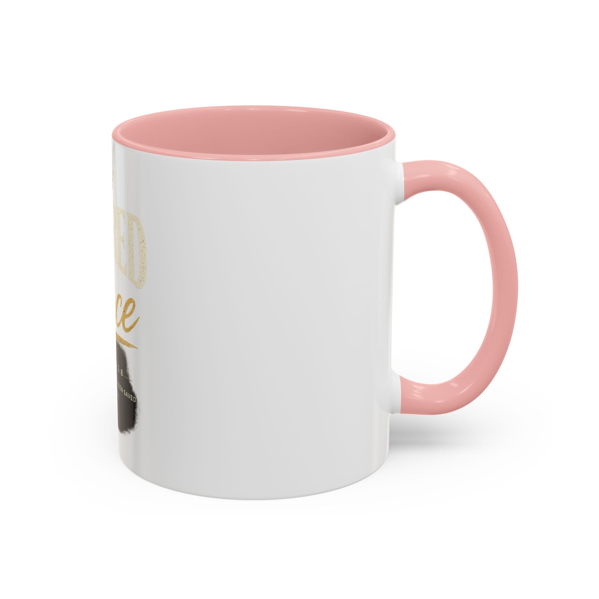 Covered By Grace Ceramic Coffee Mug — Ephesians 2:8 Inspirational Gift