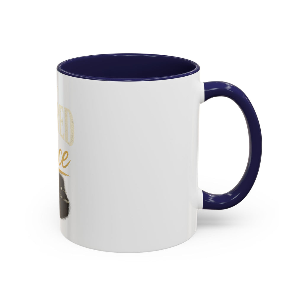 Covered By Grace Ceramic Coffee Mug — Ephesians 2:8 Inspirational Gift
