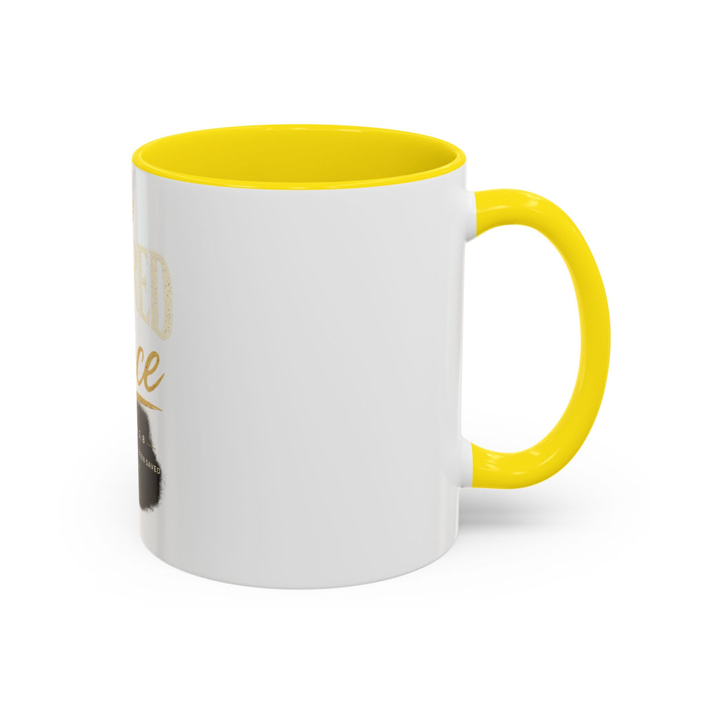 Covered By Grace Ceramic Coffee Mug — Ephesians 2:8 Inspirational Gift